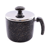 Milk Pot with Lid - Black Color